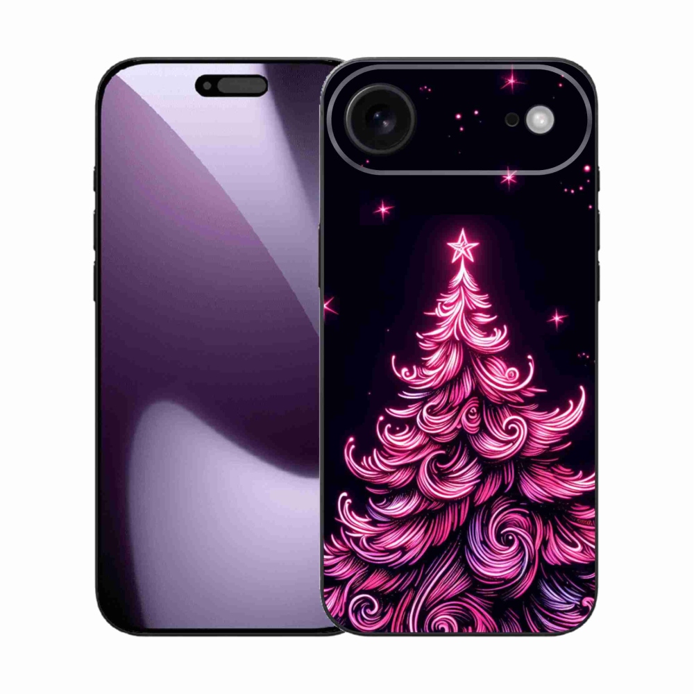 Gélový kryt mmCase na iPhone 17 Air - neónový vianočný stromček 2