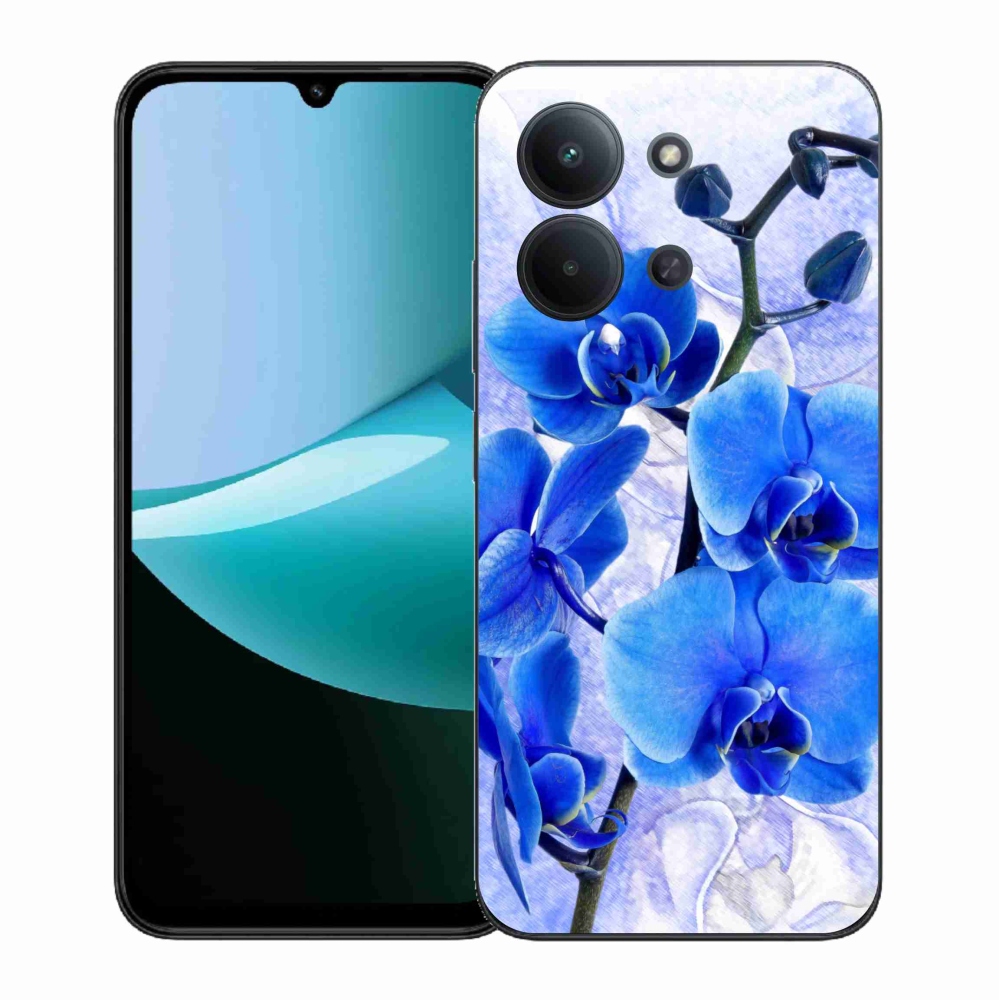 Gélový kryt mmCase na Xiaomi Redmi 15C 4G (171mm)/Poco C85 4G (171mm) - modré kvety