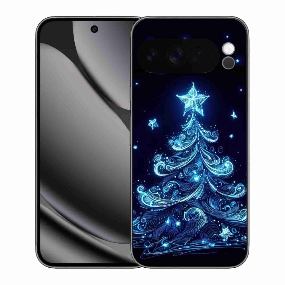 Gélový kryt mmCase na Google Pixel 10 Pro XL - neónový vianočný stromček 4