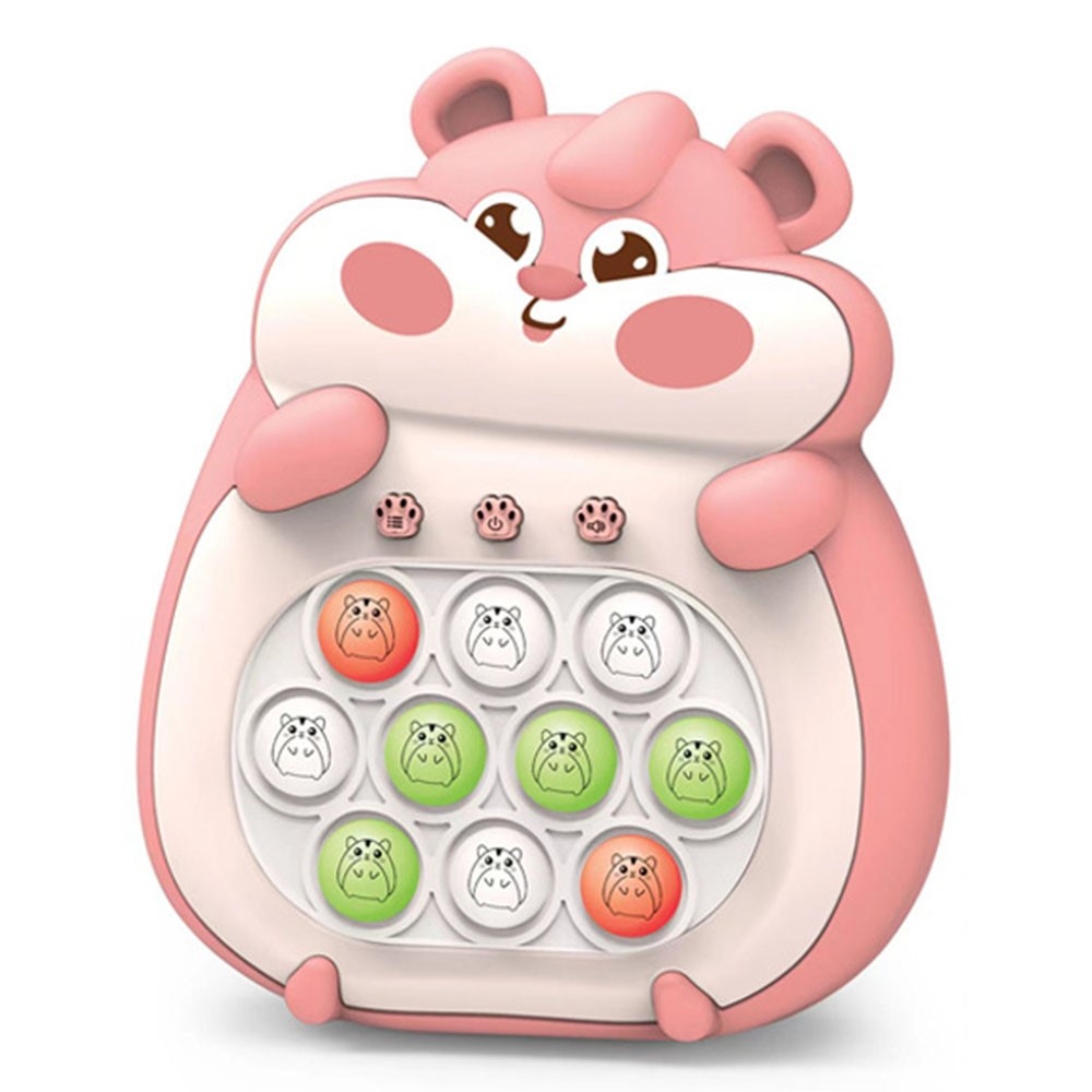 Elektronická reakčná hra s bublinkovým panelom pre deti - ružová