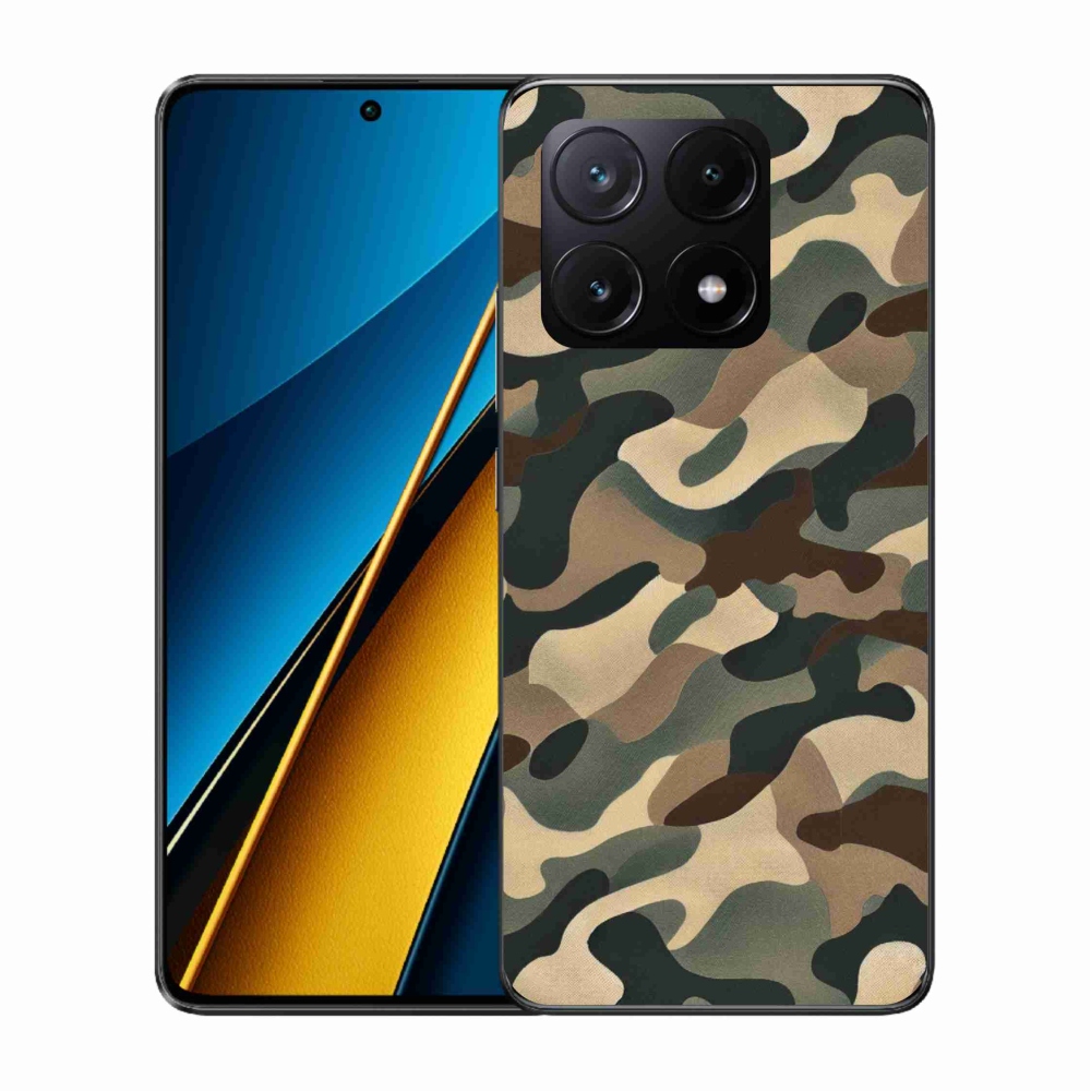 Gélový kryt mmCase na Xiaomi Poco X6 Pro 5G - maskáčový vzor 11