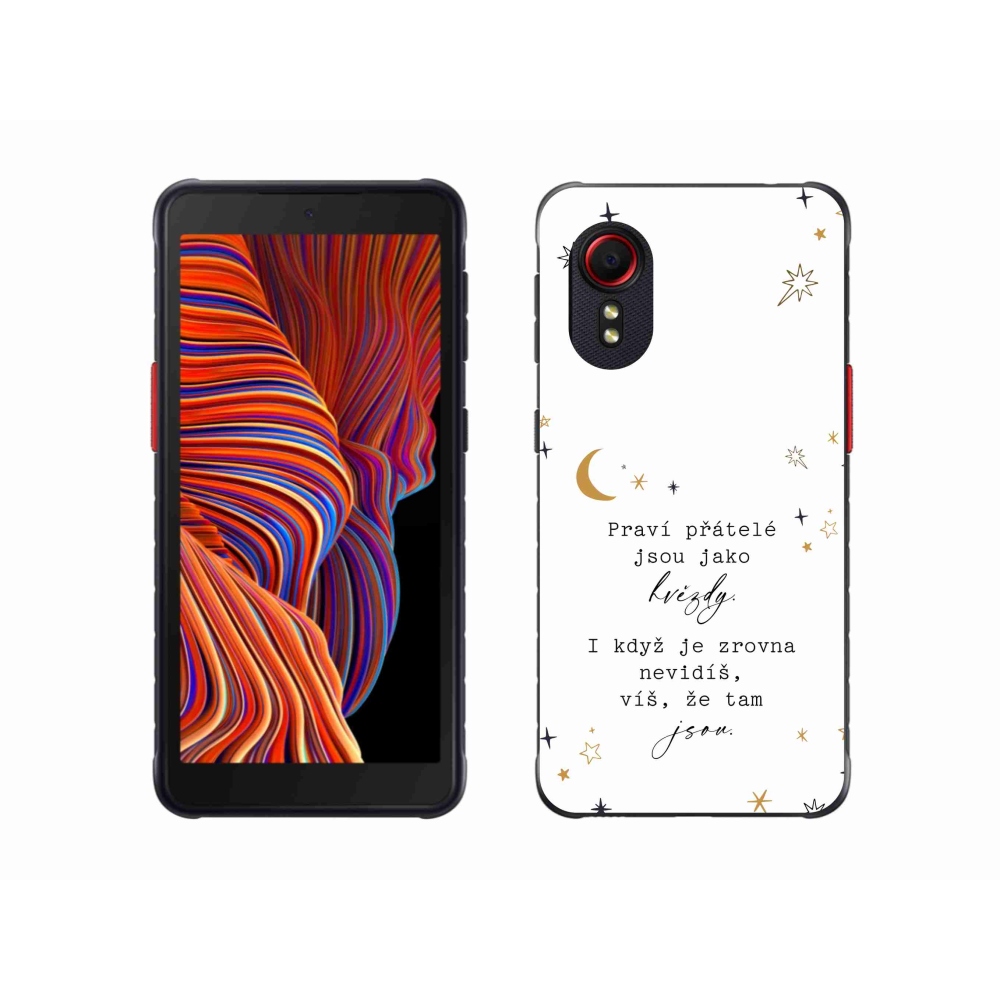 Gélový kryt mmCase na Samsung Galaxy Xcover 5 - citát 6 biele pozadie
