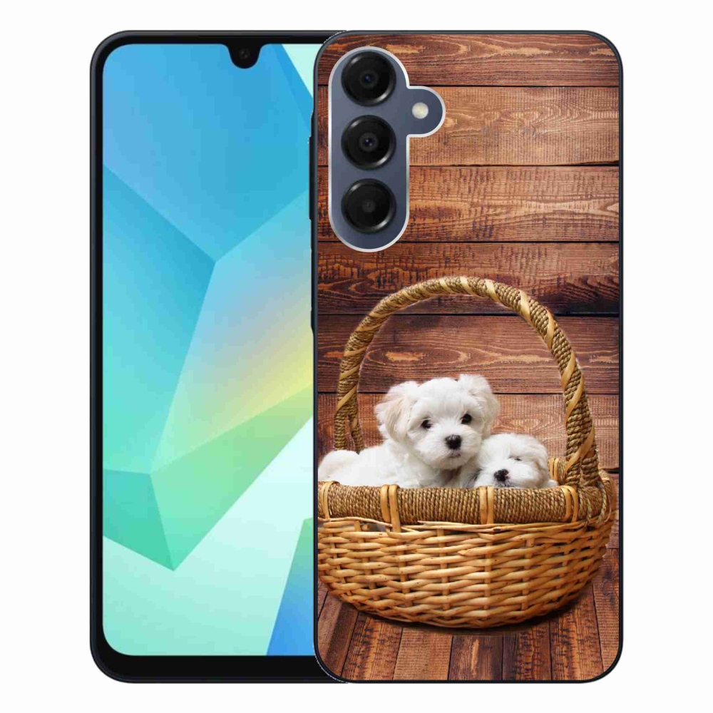 Gélový kryt mmCase na Samsung Galaxy A16 4G/5G - šteniatka