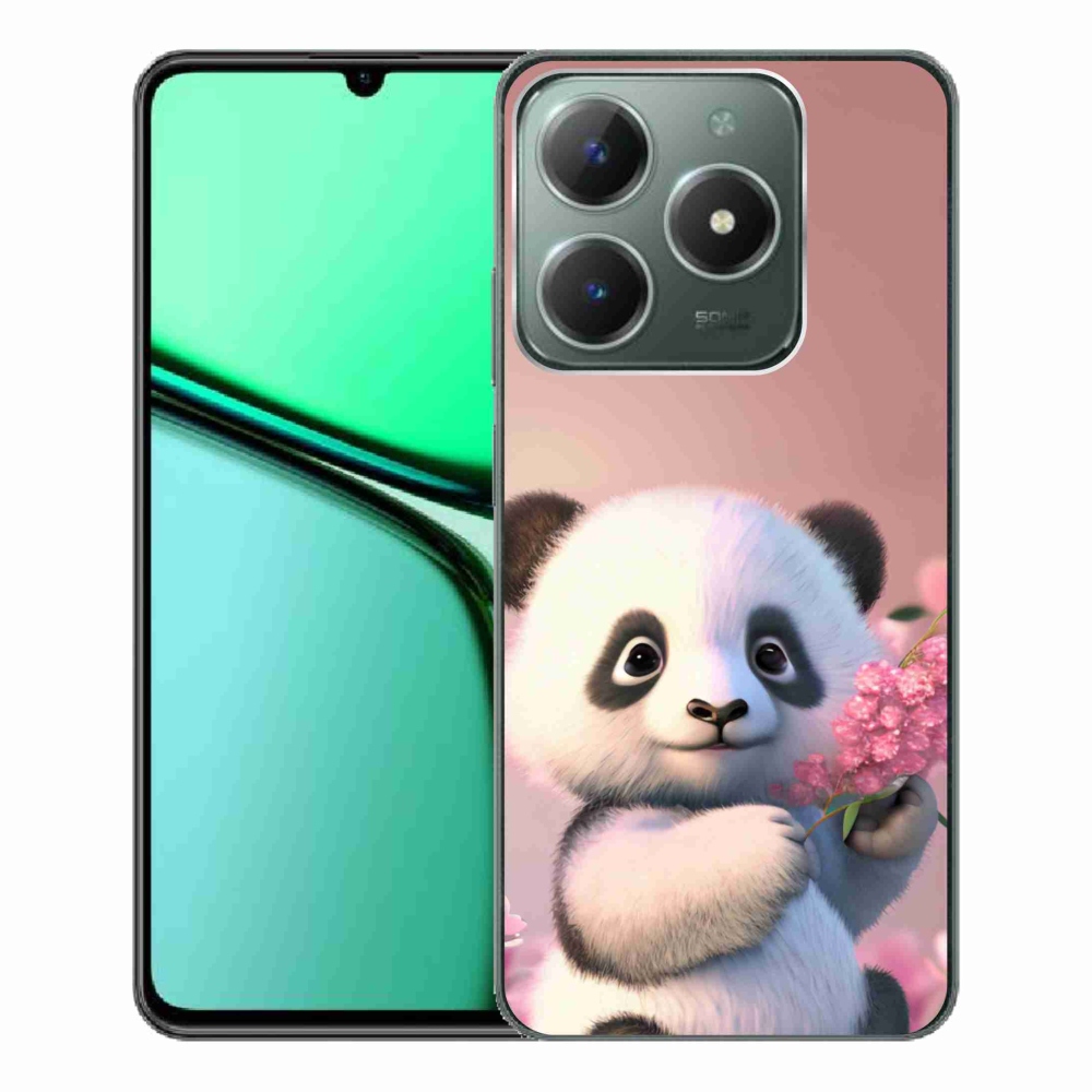 Gélový kryt mmCase na Realme C61 - roztomilá panda