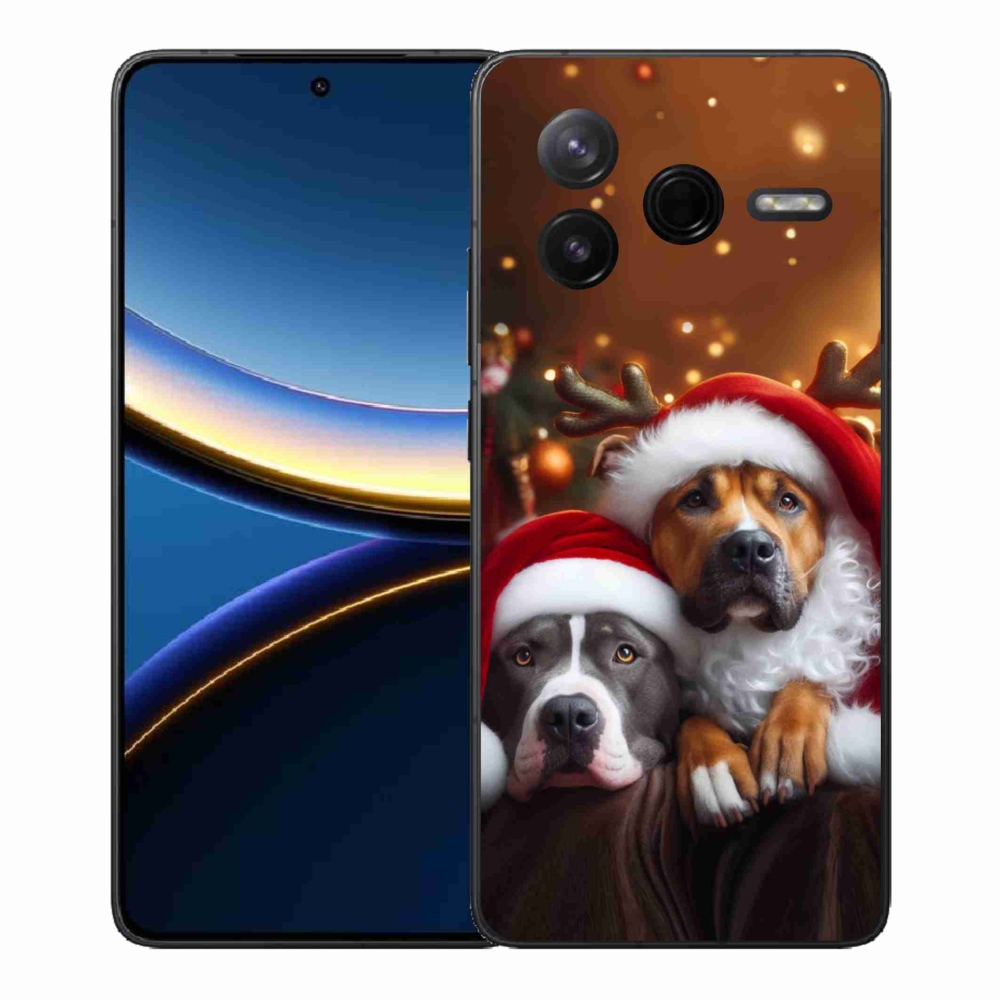 Gélový kryt mmCase na Xiaomi Poco F7 Pro - vianočné psy