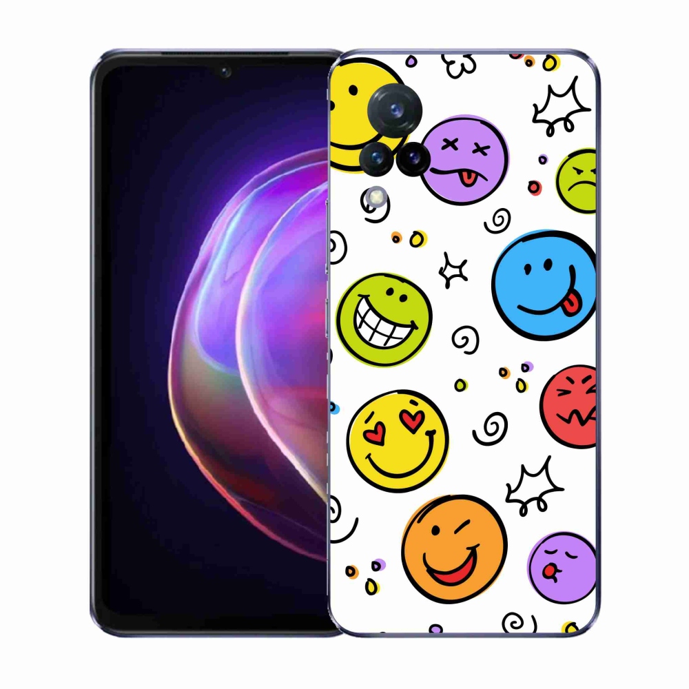 Gélový kryt mmCase na Vivo V21 4G/5G - smajlíci