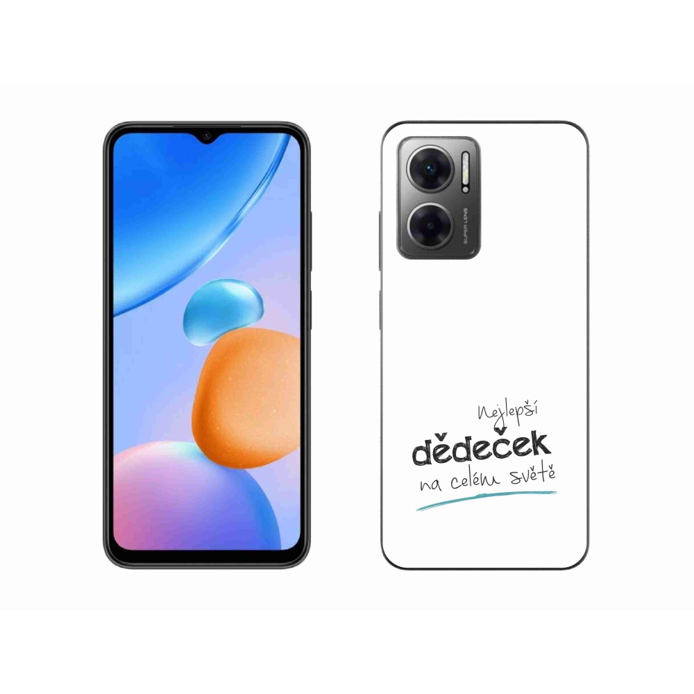 Gélový kryt mmCase na Xiaomi Redmi 10 5G - najlepší dedko 3 biele pozadie