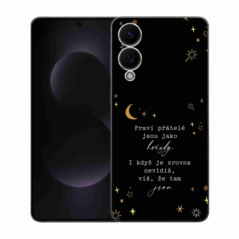 Gélový kryt mmCase na Samsung Galaxy S25 Edge - citát 6 čierne pozadie