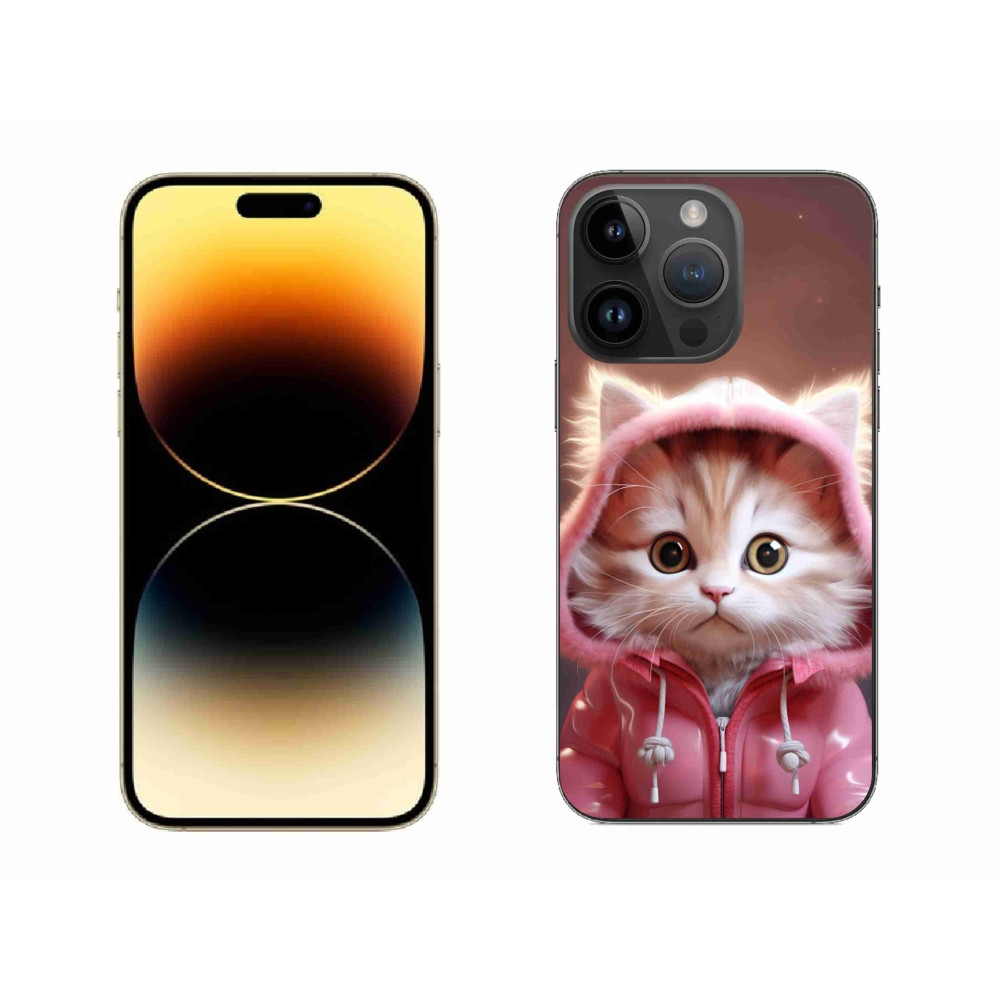 Gélový kryt mmCase na iPhone 14 Pro Max - roztomilé mačiatko 3