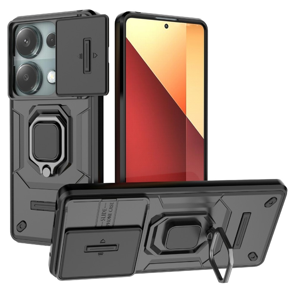 Lens odolný kryt na Xiaomi Redmi Note 14S - čierny