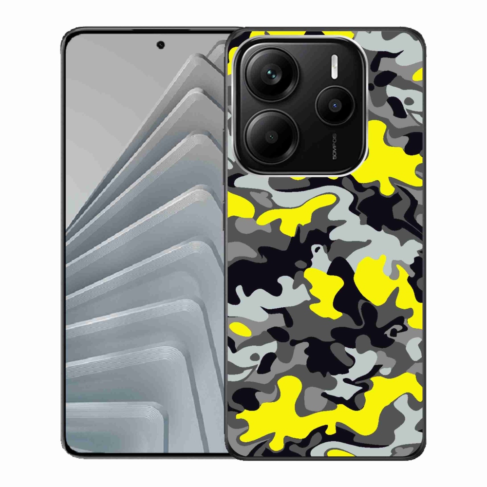 Gélový kryt mmCase na Xiaomi Redmi Note 14 5G - maskáčový vzor 6