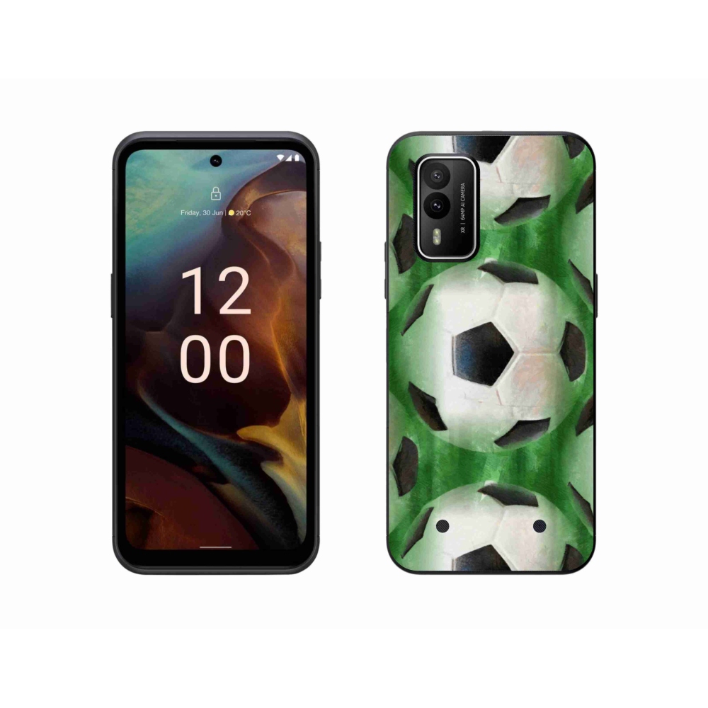 Gélový kryt mmCase na Nokia XR21 - futbalová lopta