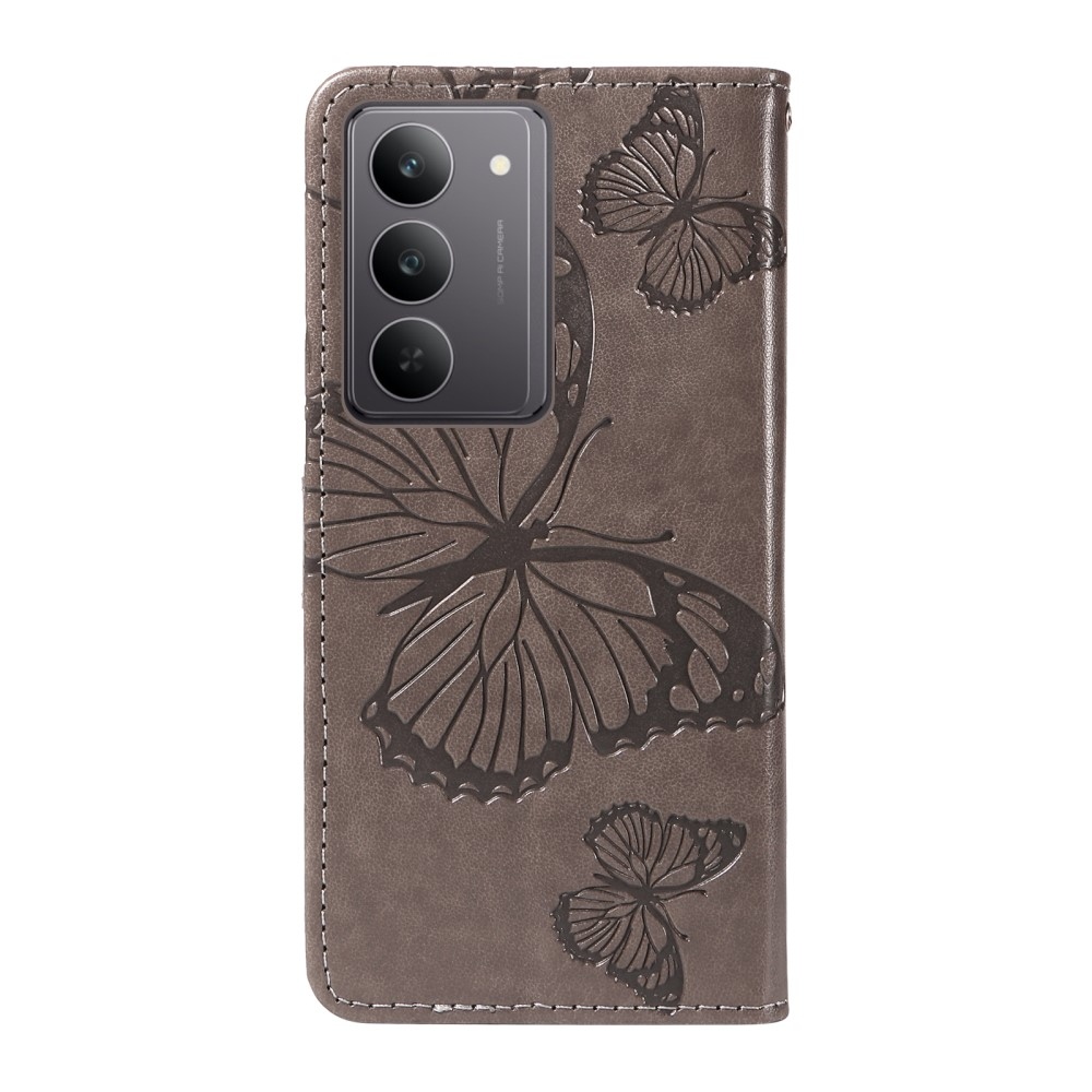 Big Butterfly knižkové púzdro na Realme C75 - šedé