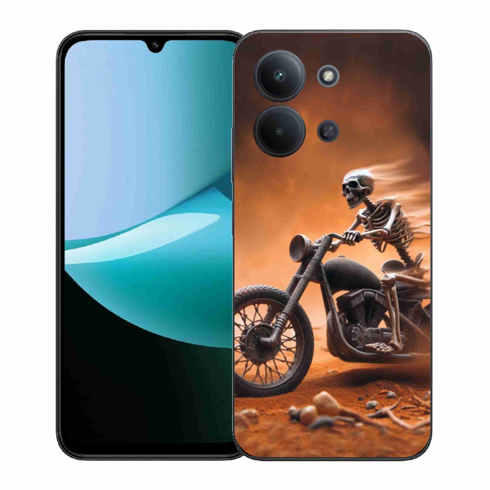 Gélový kryt mmCase na Xiaomi Redmi 15C 4G (171mm)/Poco C85 4G (171mm) - kostra na motorke
