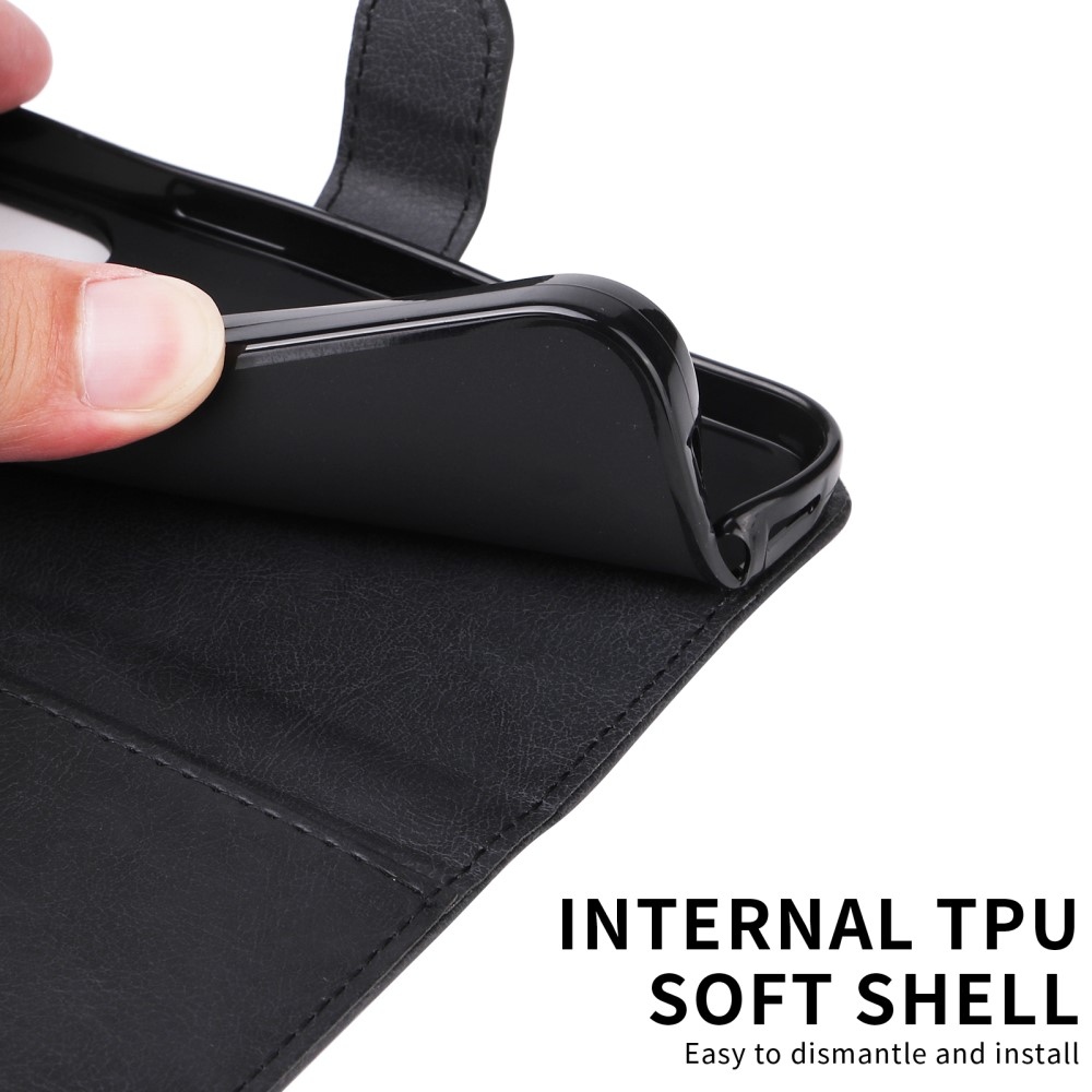 Wallet knižkové púzdro na Xiaomi Redmi A5 (173.45x79.35x8.45mm) - čierne