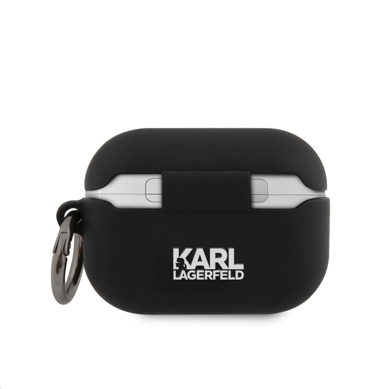 Karl Lagerfeld Rue St Guillaume Silikónové Puzdro pre Airpods Pro Black