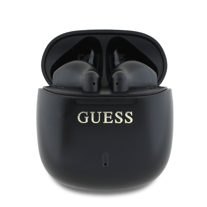 Guess Printed Classic Logo TWS Bezdrôtové Slúchadlá Black