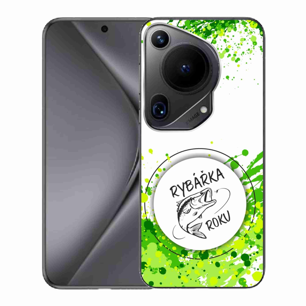 Gélový kryt mmCase na Huawei Pura 70 Ultra - rybárka roku biele pozadie