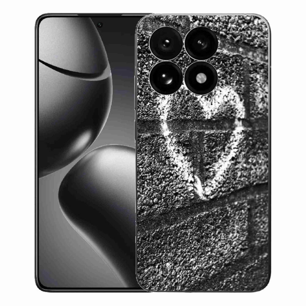 Gélový kryt mmCase na Xiaomi 15T - srdce na stene