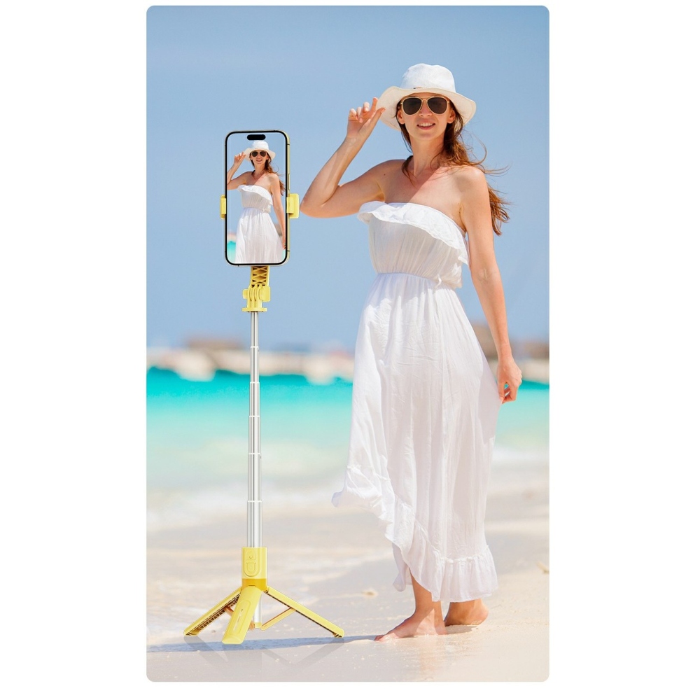 KT02 selfie tyč so statívom a Bluetooth ovládaním