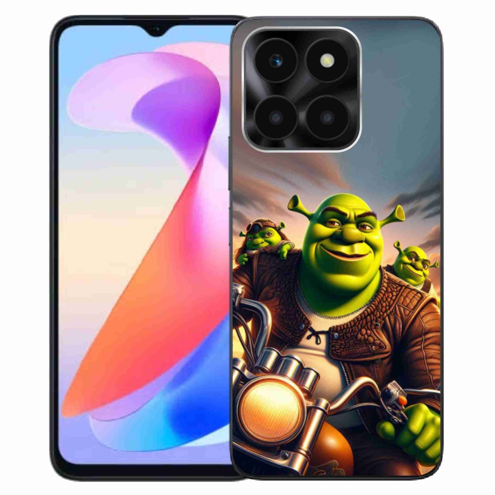 Gélový kryt mmCase na Honor X6a - shrek na motorke