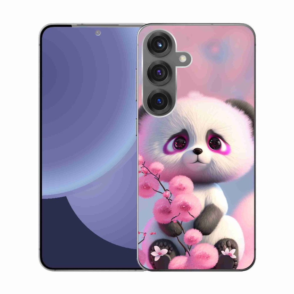 Gélový kryt mmCase na Samsung Galaxy S25 - roztomilá panda 1