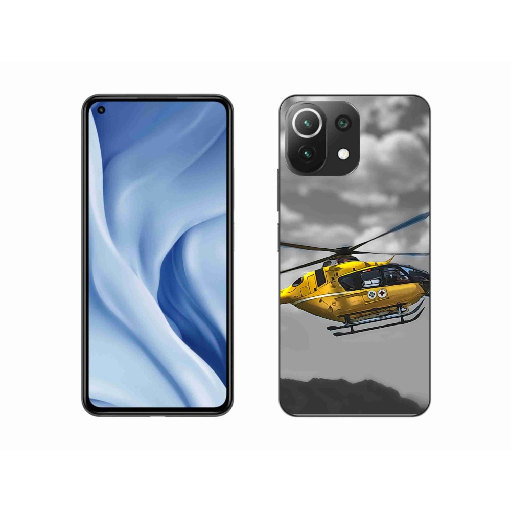 Gélový kryt mmCase na Xiaomi 11 Lite 5G NE - žltá helikoptéra