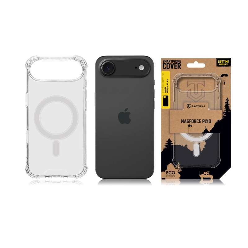 Taktický kryt MagForce Plyo pre Apple iPhone 17 Air Transparent