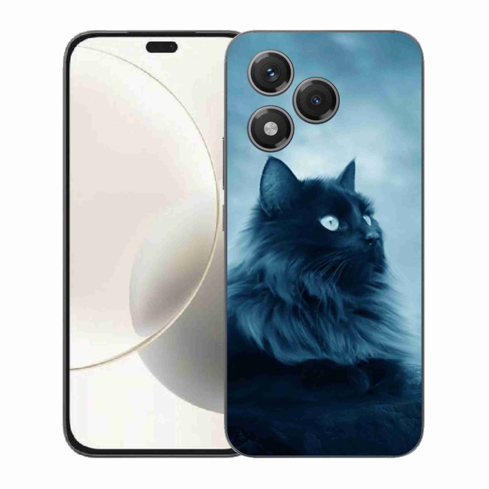 Gélový kryt mmCase na Honor 400 Lite - čierna mačka 1