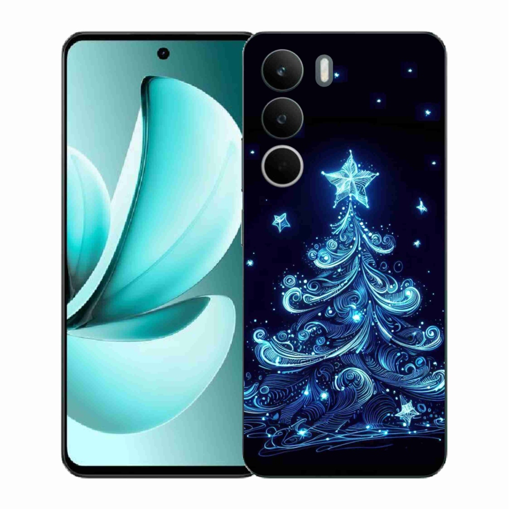 Gélový kryt mmCase na Realme C71 - neónový vianočný stromček 4