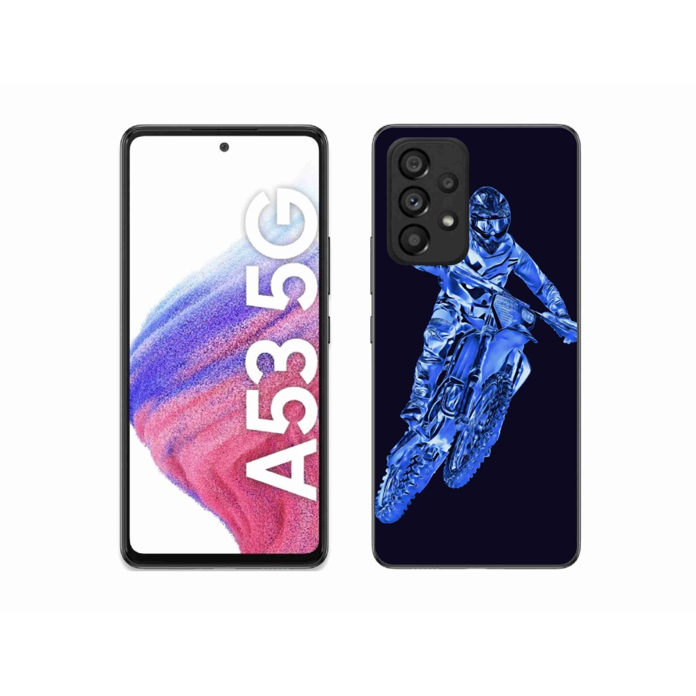 Gélový kryt mmCase na Samsung Galaxy A53 5G - motocross 1