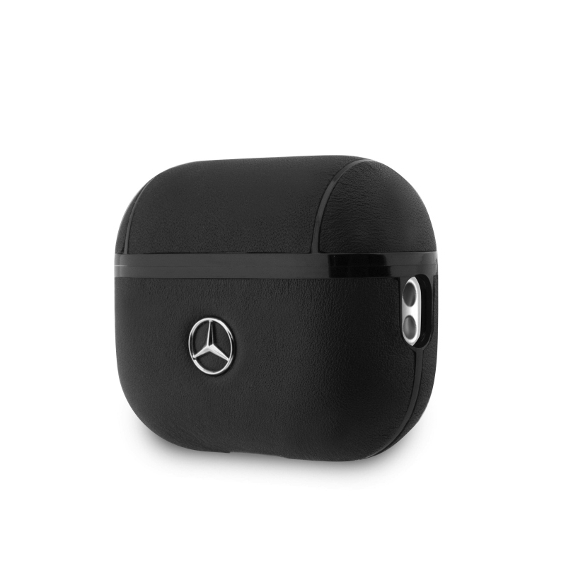 Mercedes Kožené Púzdro pre AirPods Pro 2 Black