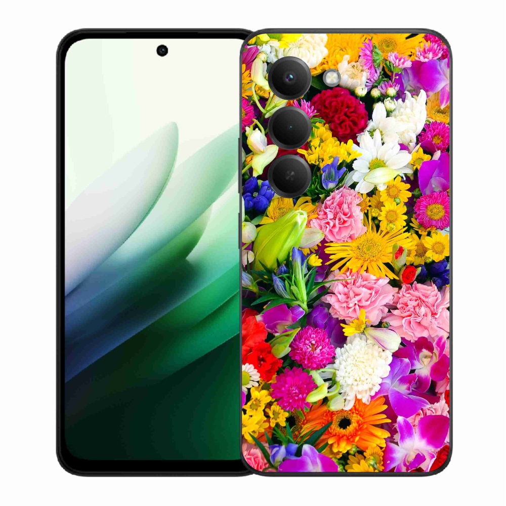 Gélový kryt mmCase na Xiaomi Redmi 15 5G (169mm) - kvety 12