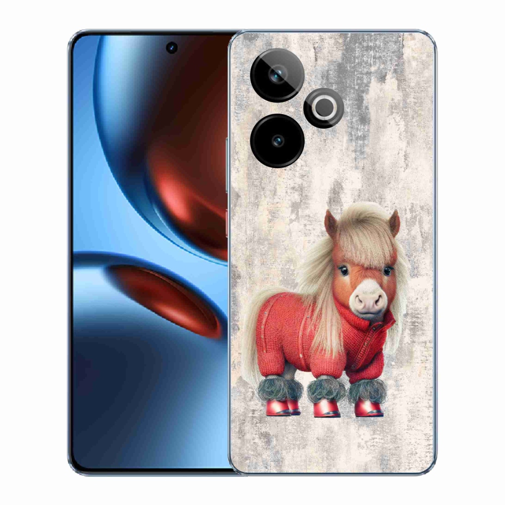 Gélový kryt mmCase na Realme GT 7 5G/GT 7T 5G - poník vo svetri