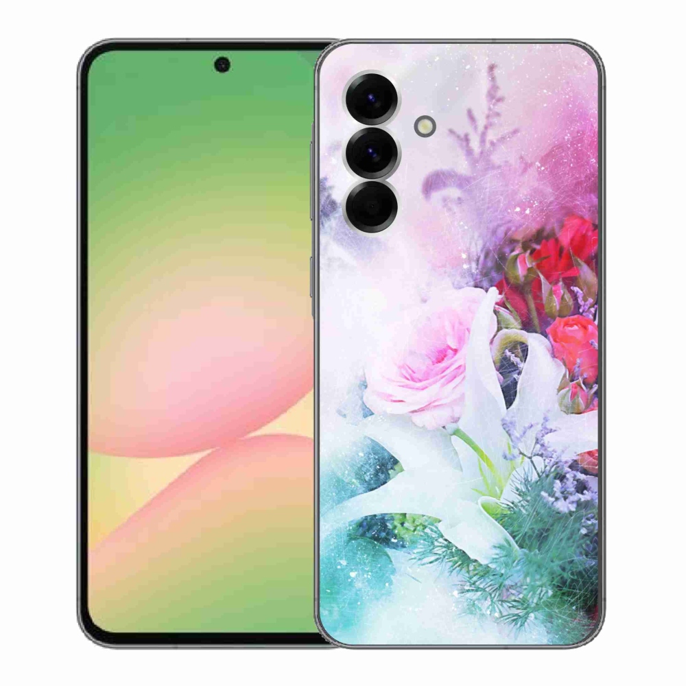 Gélový kryt mmCase na Samsung Galaxy A56 5G - kvety 4