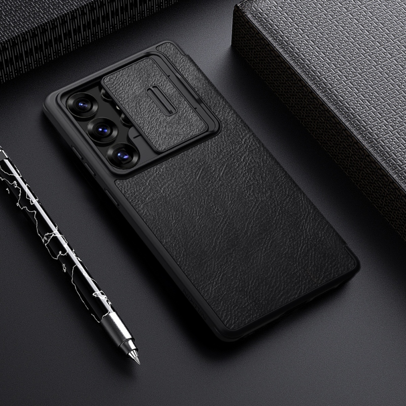 Nillkin Qin Book PRO Puzdro pre Samsung Galaxy S25 Ultra Black