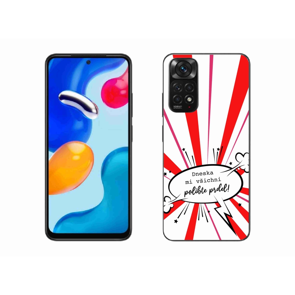 Gélový kryt mmCase na Xiaomi Redmi Note 11 4G - vtipný text 15 biele pozadie