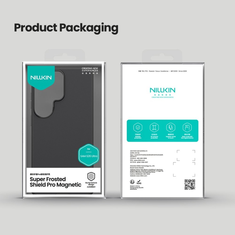 Nillkin Super Frosted PRO Magnetický zadný kryt pre Samsung Galaxy S26 Ultra Black