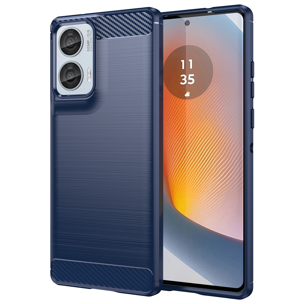 Carbon odolný gélový obal na Motorola Moto G85 5G - modrý