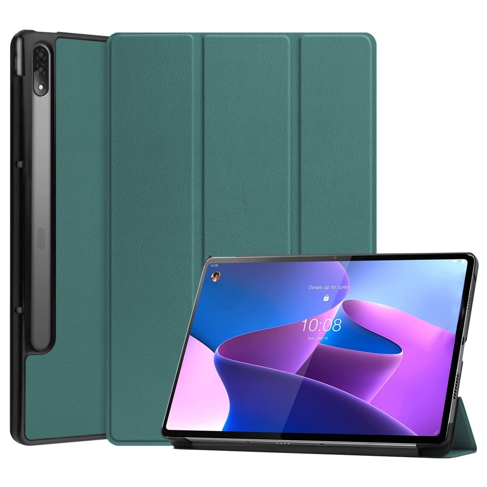 Case chytré zatváracie púzdro na tablet Lenovo Tab P12 Pro - zelené