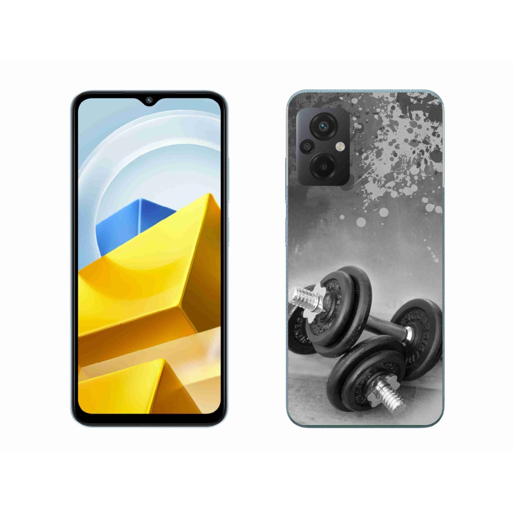 Gélový kryt mmCase na Xiaomi Poco M5 4G - činky 1