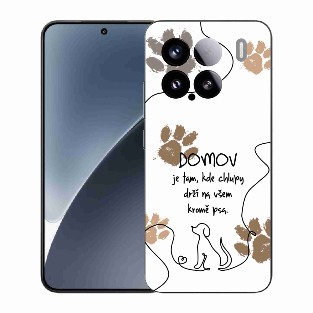 Gélový kryt mmCase na Xiaomi 15 - psí motív biele pozadie