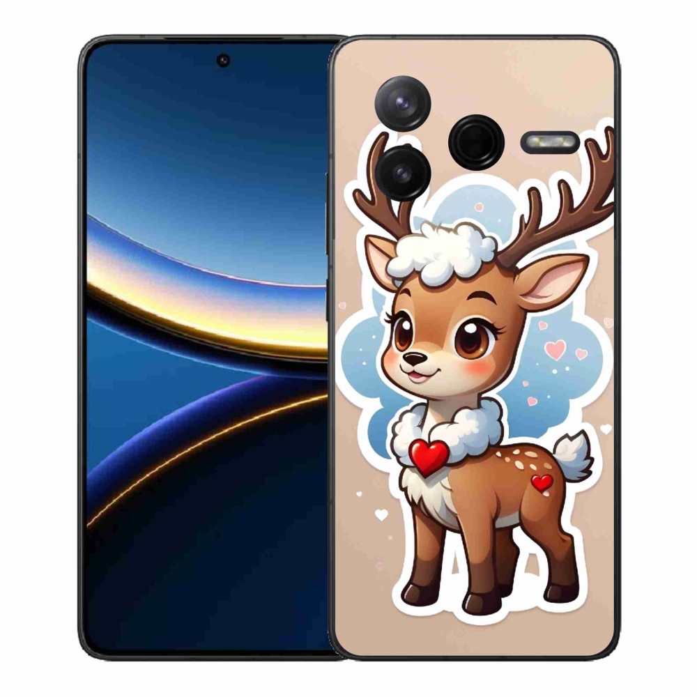 Gélový kryt mmCase na Xiaomi Poco F7 Pro - kreslený sob