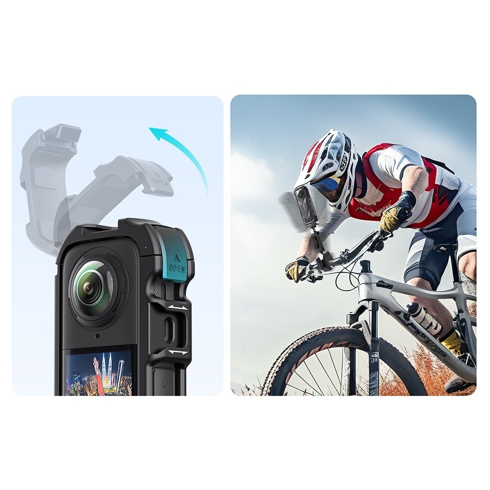 AMAGISN rýchloupínací ochranný rám pre Insta360 X5