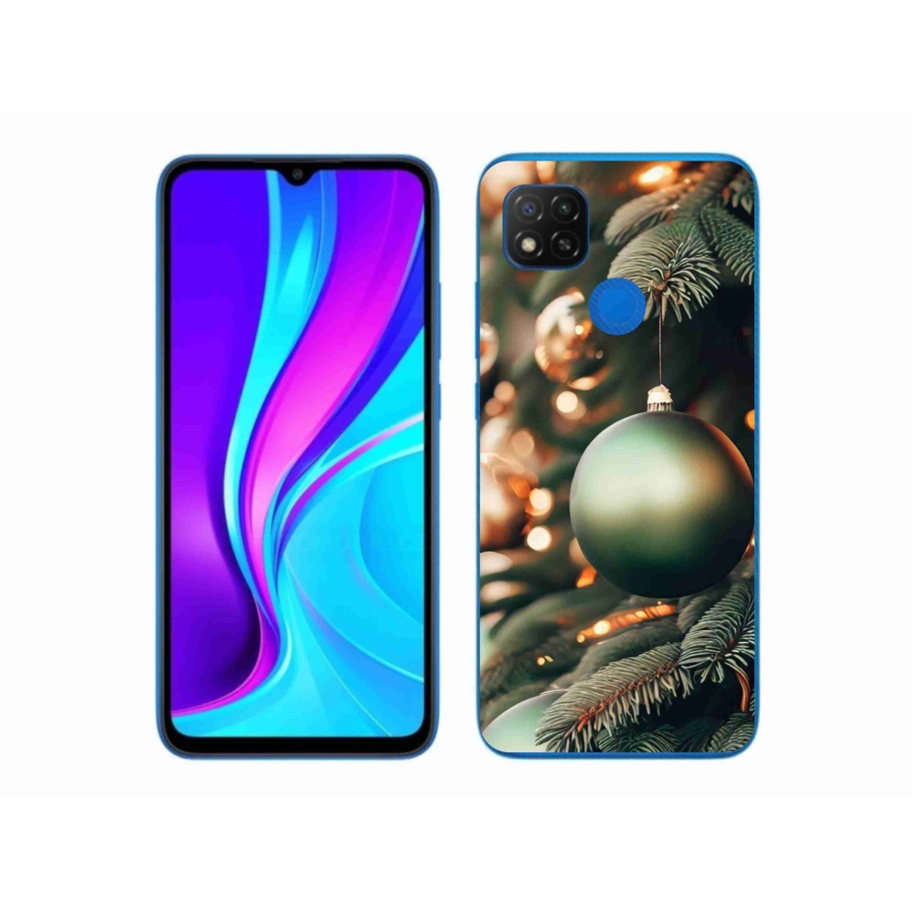 Gélový kryt mmCase na Xiaomi Redmi 9C - vianočné ozdoby 1