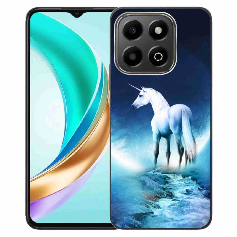 Gélový kryt mmCase na Honor X6b - biely jednorožec