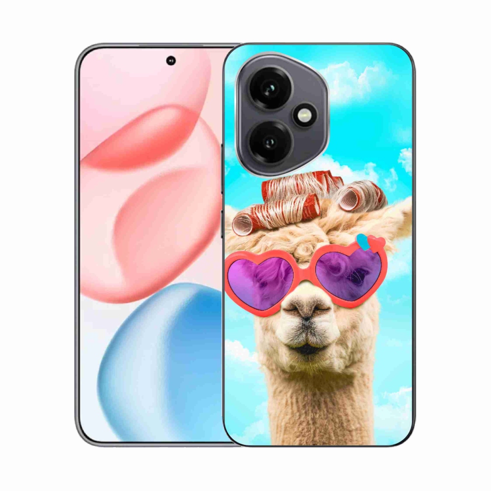 Gélový kryt mmCase na Honor 400 - lama s okuliarmi