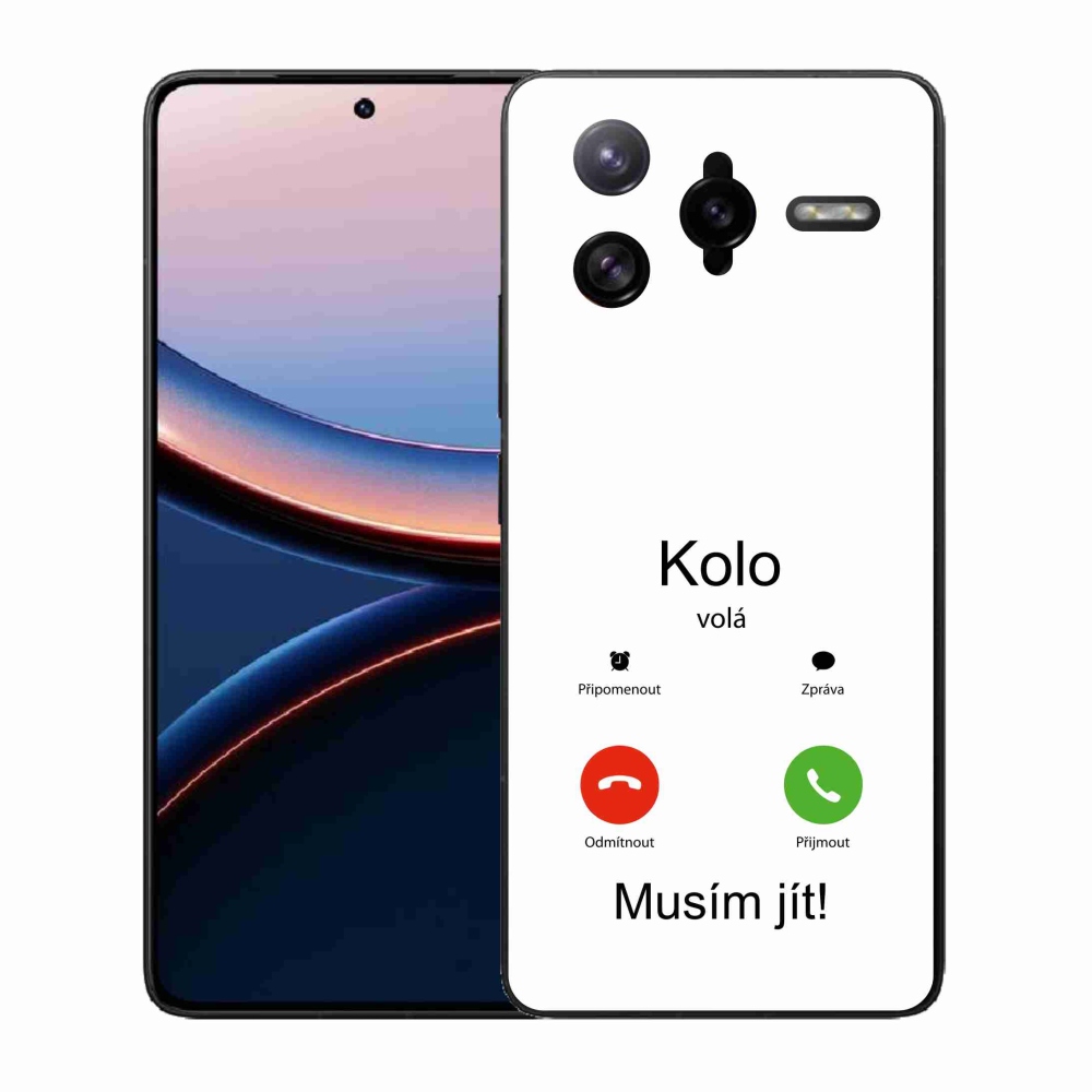 Gélový kryt mmCase na Xiaomi Poco F7 Ultra - koleso volá biele pozadie