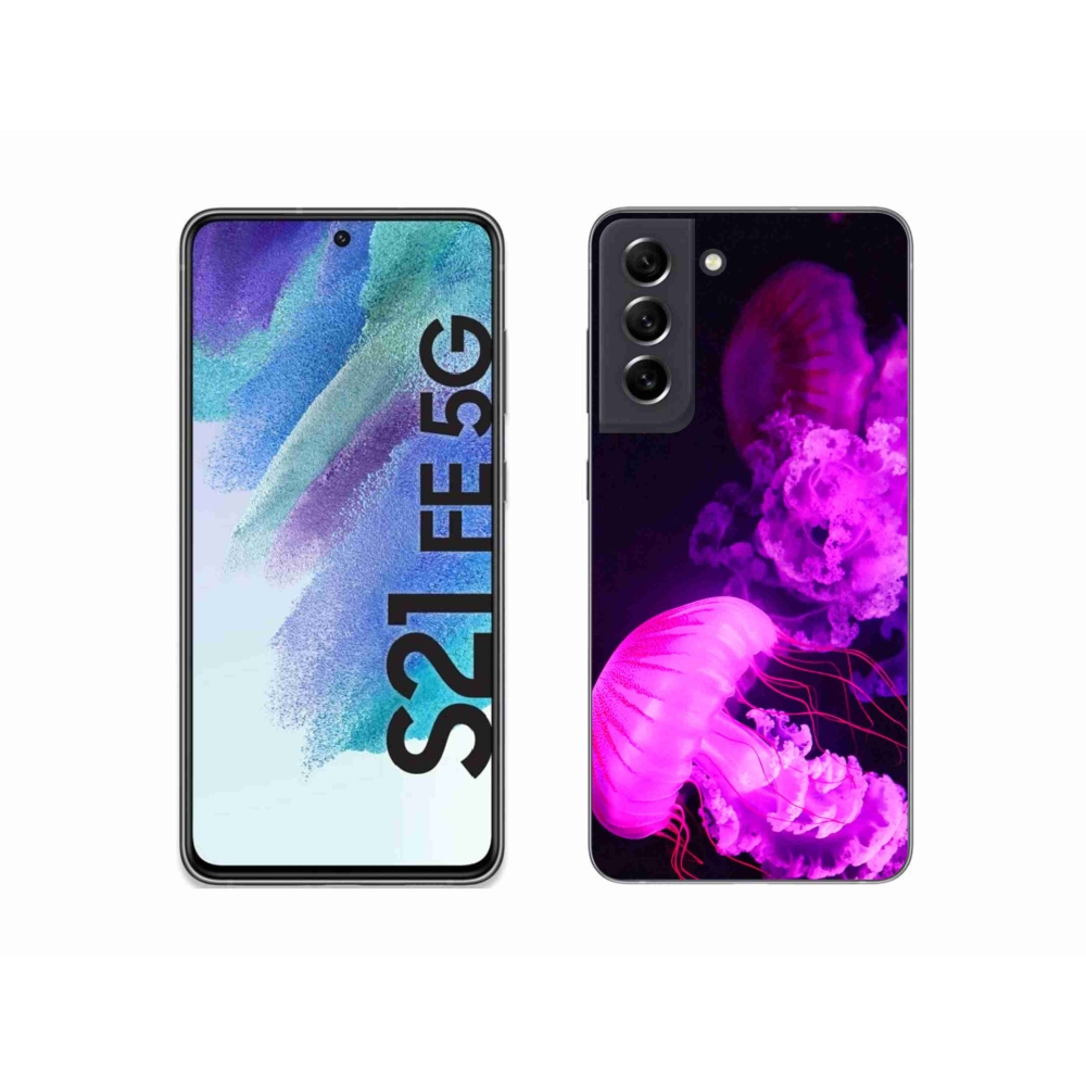 Gélový kryt mmCase na Samsung Galaxy S21 FE 5G - medúza 1