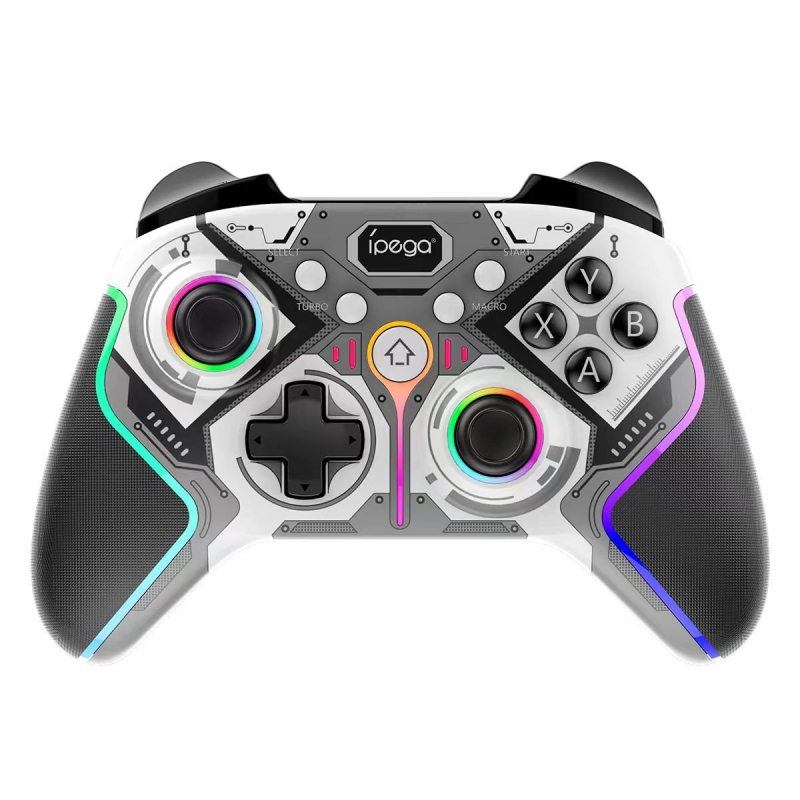 iPega 9666HH Bluetooth RGB Gamepad pre Android/iOS/PS3/PS4/PC/N-Switch sivý